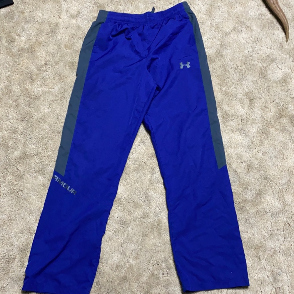 Boys Under Armour LN blue and gray pants YXL